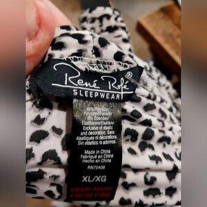 René Rofé Black and White Sleepwear